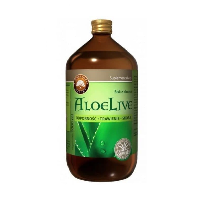 Laboratoria Natury - AloeL!ve Aloe Juice - 1000 ml – Laboratoria Natury förpackning