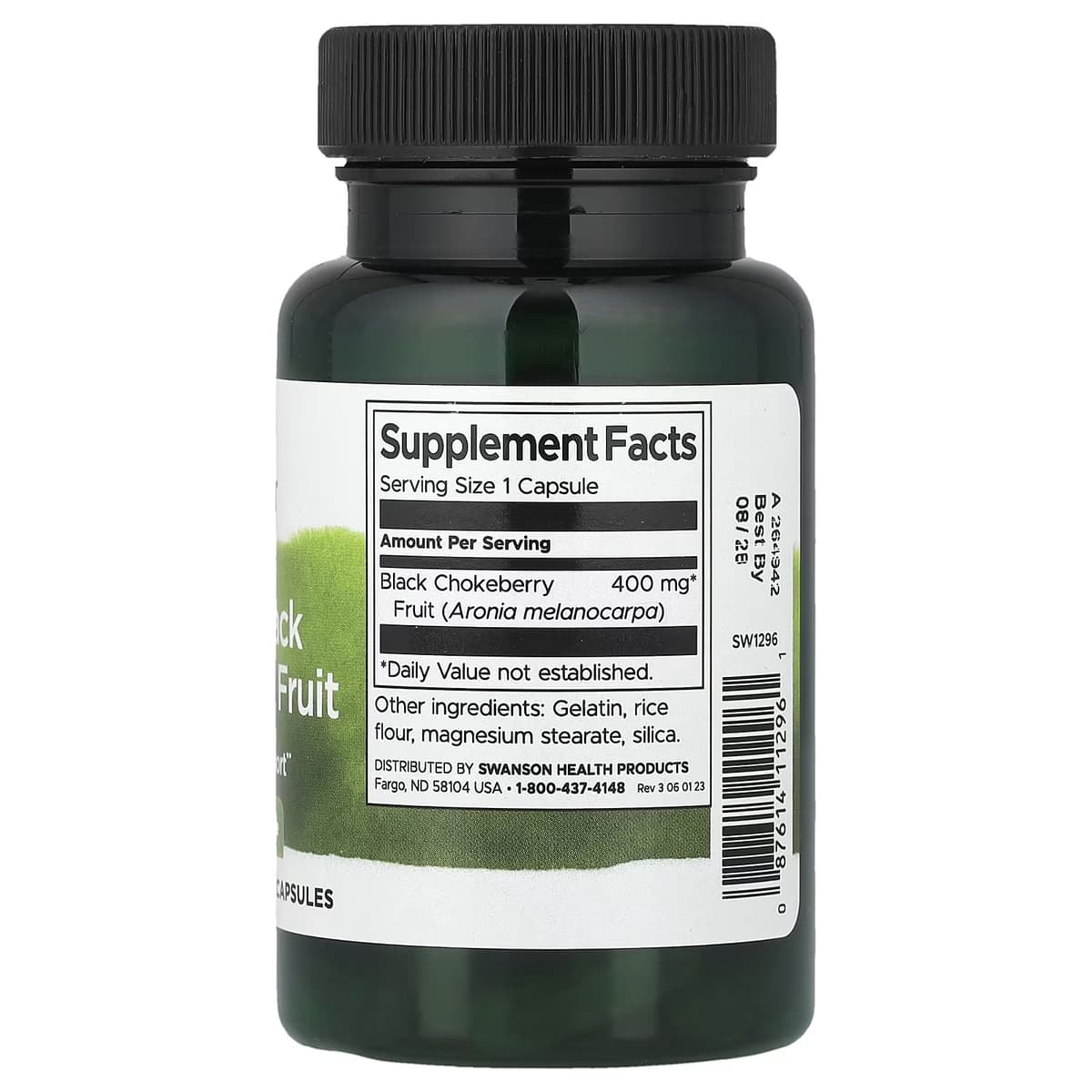 Swanson - Aronia Black Chokeberry Fruit - 60 Caps