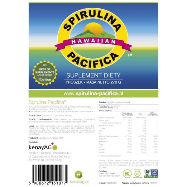 Kenay - Spirulina Powder - 270g