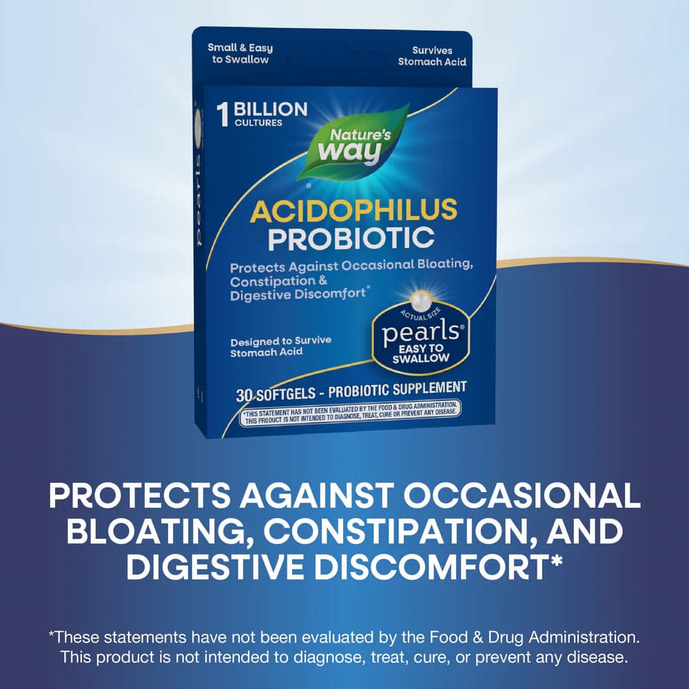 Nature's Way - Probiotic Pearls Acidophilus - 30 Sgels