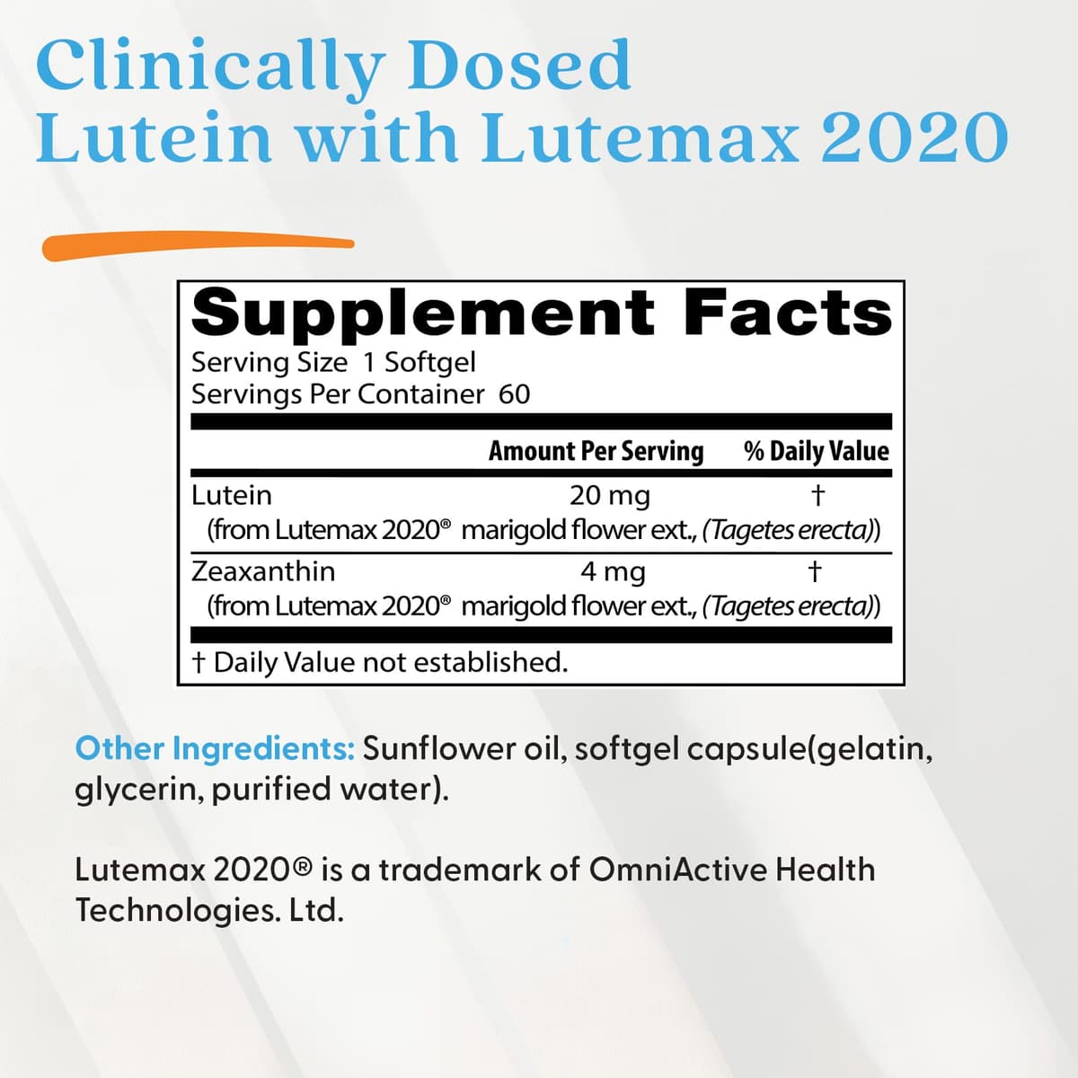 Doctor's Best - Luteiini Lutemax 2020 - 60 pehmeäkapselia