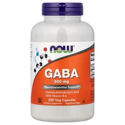 NOW Foods - GABA - 200 Veg Capsules
