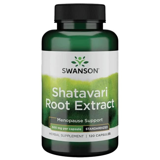 Swanson - Shatavari Root Extract - 120 Capsules – Swanson förpackning