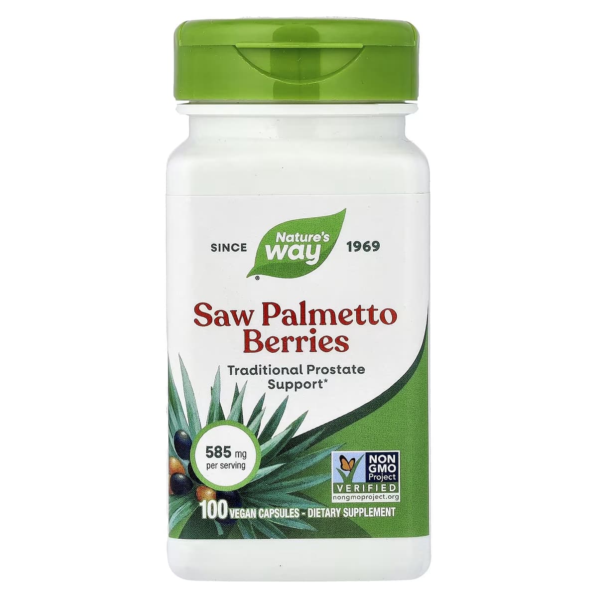 Nature'S Way - Saw Palmetto Berries - 100 Kapsler