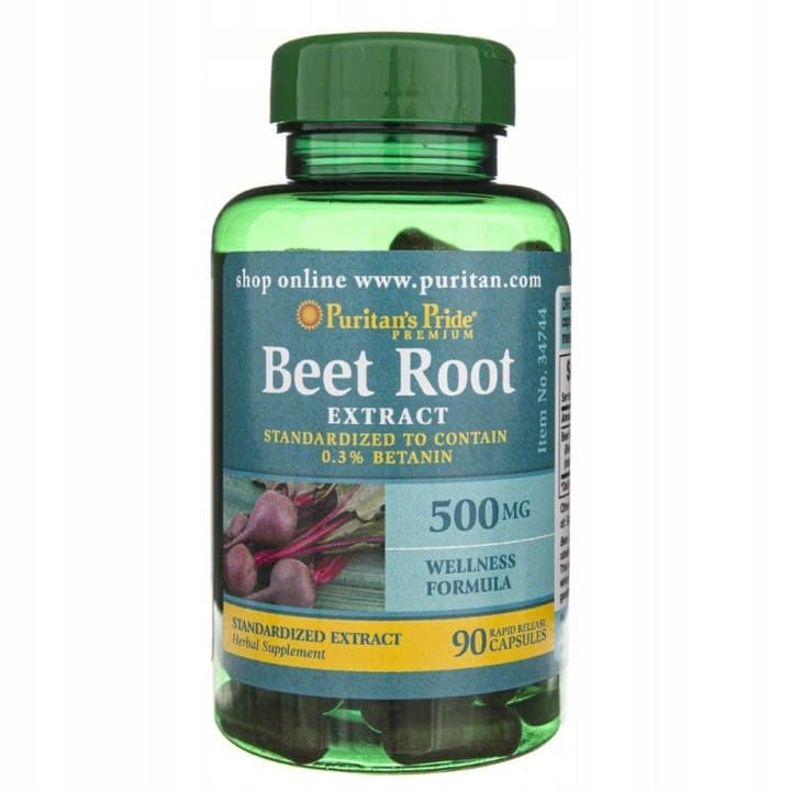 Puritan's Pride - Beet Root Extract - 90 Capsules – Puritan's Pride förpackning