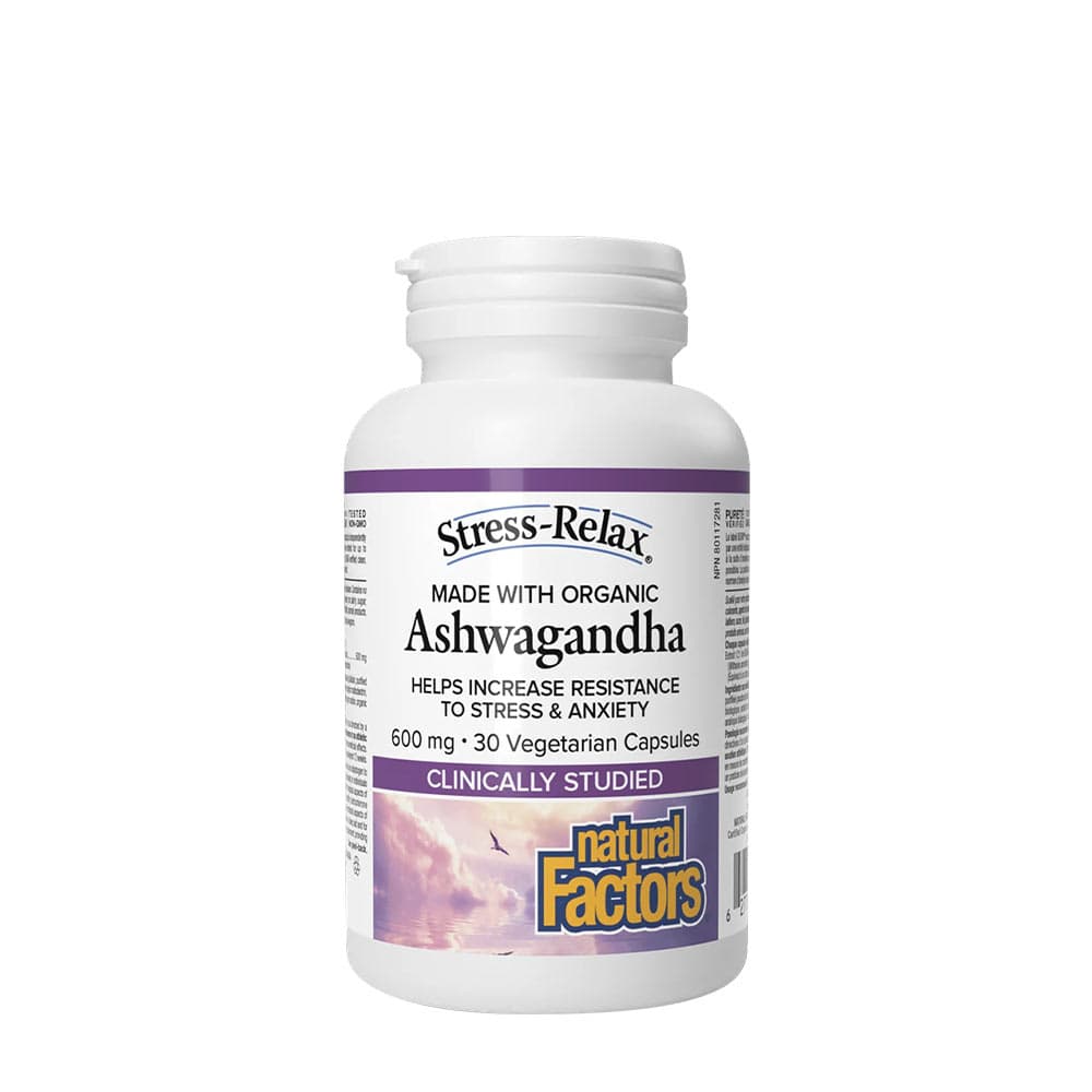 Natural Factors - Stress-Relax Ashwagandha – Natural Factors förpackning