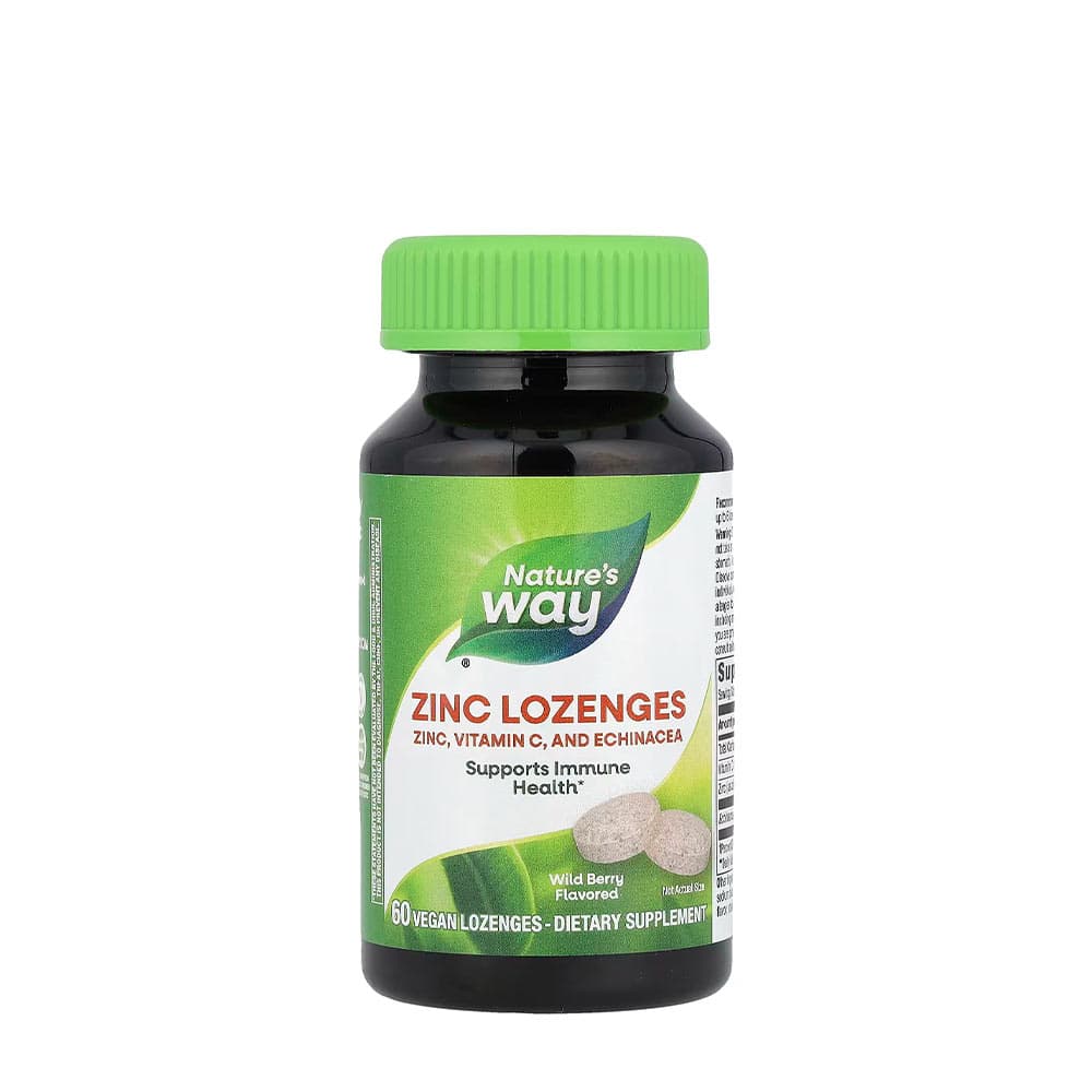 Nature'S Way - Zinc Lozenges (Wild Berry - 60 Tabs)
