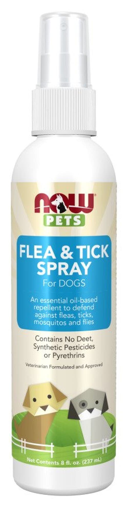 NOW Foods - Flea & Tick Spray For Dogs - 237ml