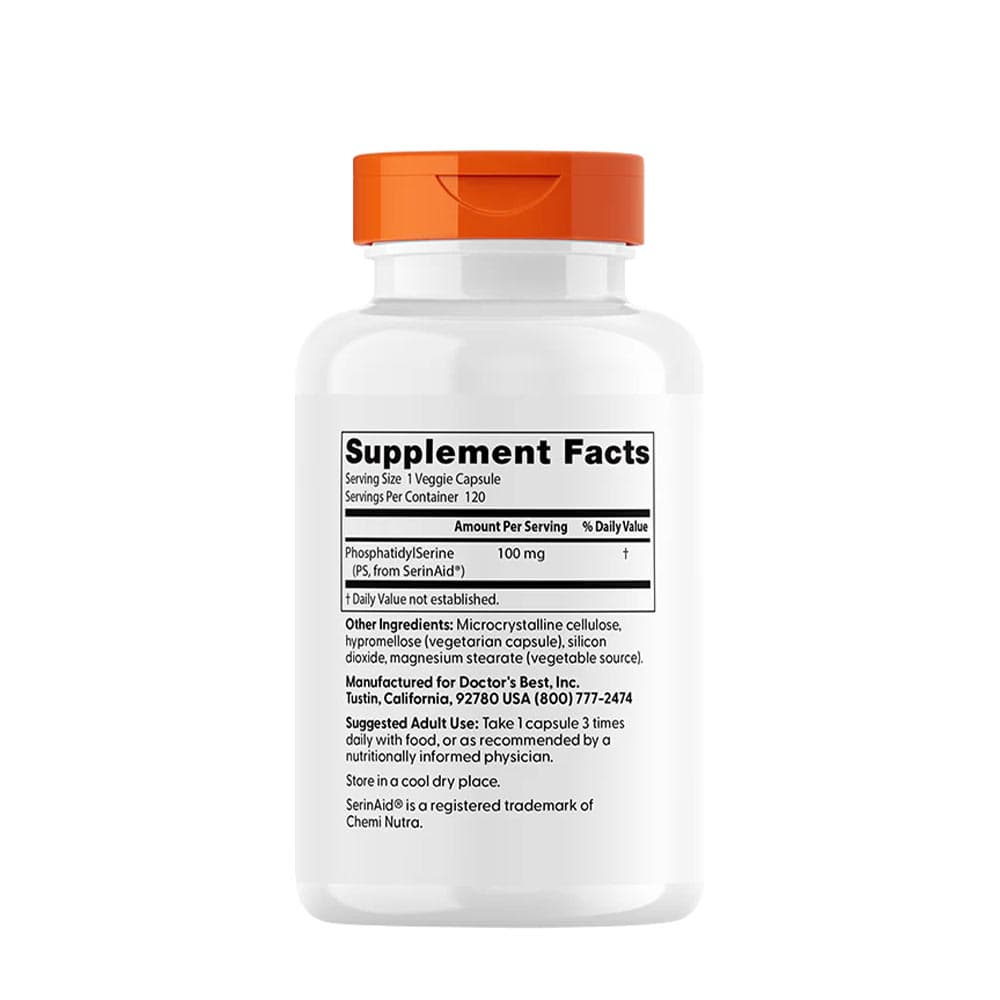 Doctor's Best - Phosphatidyl Serine - 120 Vcaps