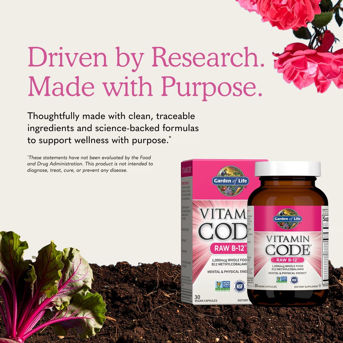 Garden Of Life - Vitamin Code - Raw B-12 - 30 Vcaps