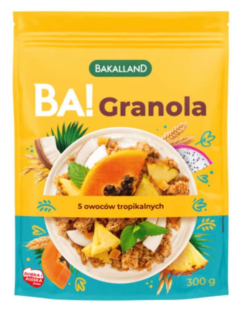 Bakalland - BA! Granola - 300g – Bakalland förpackning