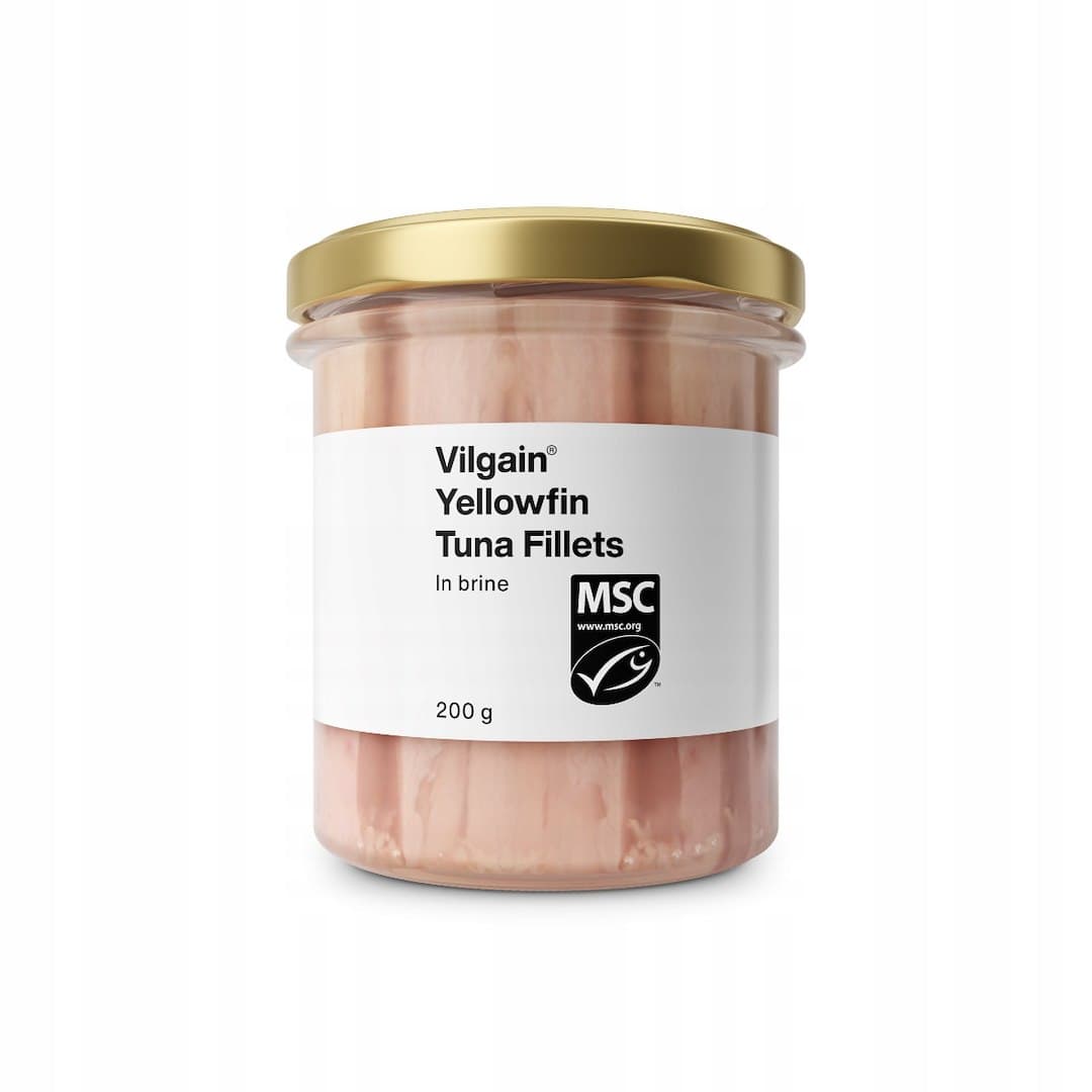 Vilgain - Yellowfin Tuna Fillets - 200g – Vilgain förpackning