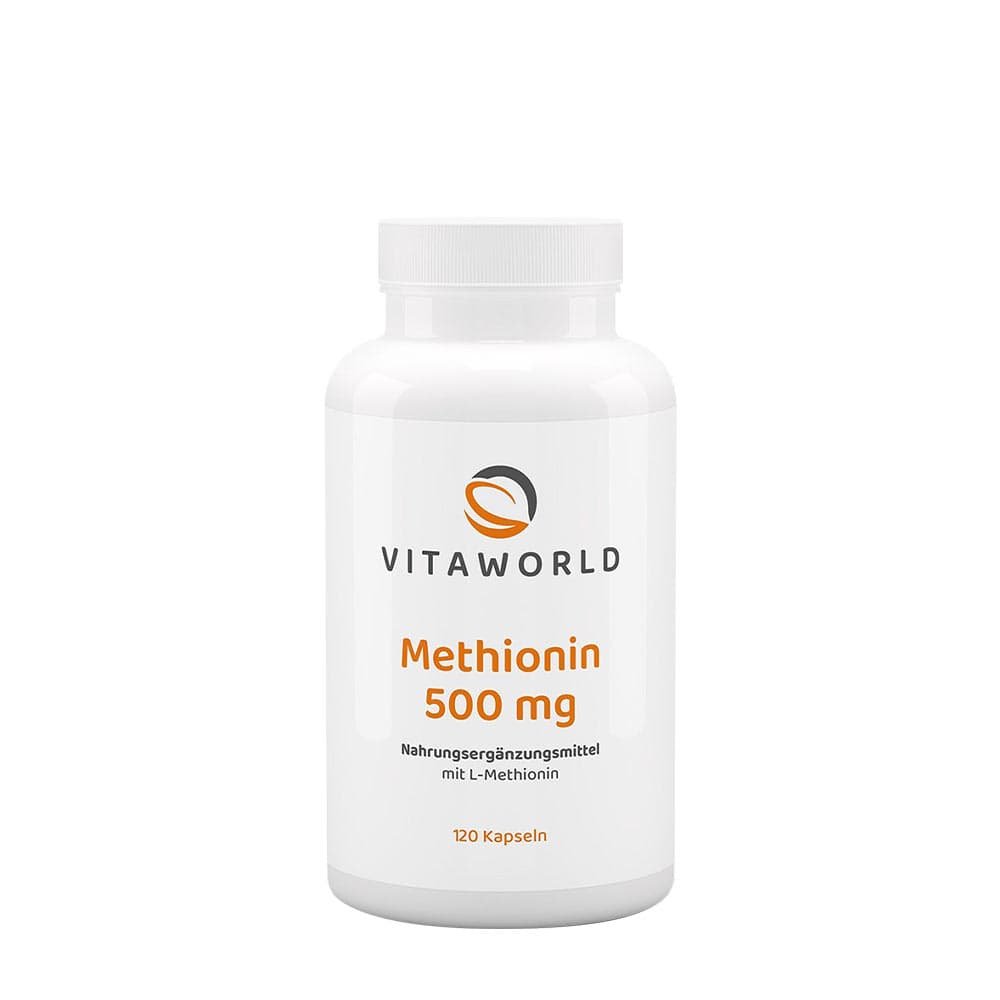 Vitaworld - Methionine - 120 Caps – Vitaworld förpackning