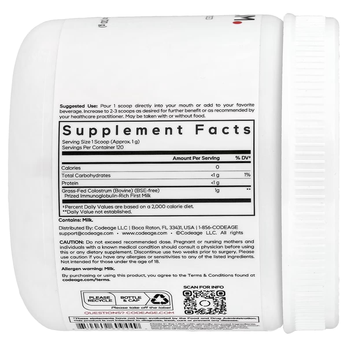 Codeage Colostrum - 120g