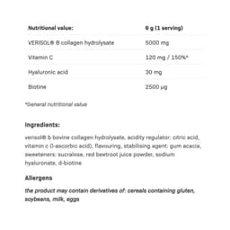 Allnutrition - Collarose - Collagen Hyaluronic Acid Biotin - 150g