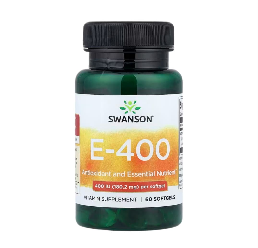 Swanson - E-vitamiini 400IU - 60 Sgels