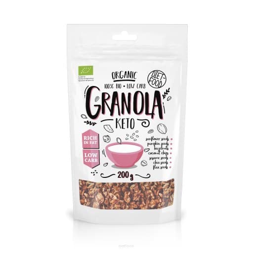 Diet-food - Granola Keto Bio 200g – Diet-Food förpackning