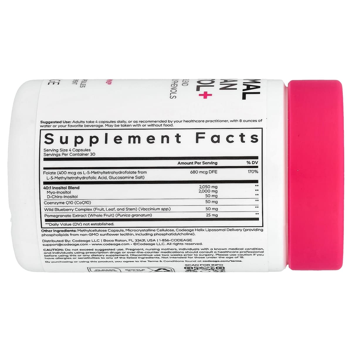 Codeage - Liposomalt inositol+