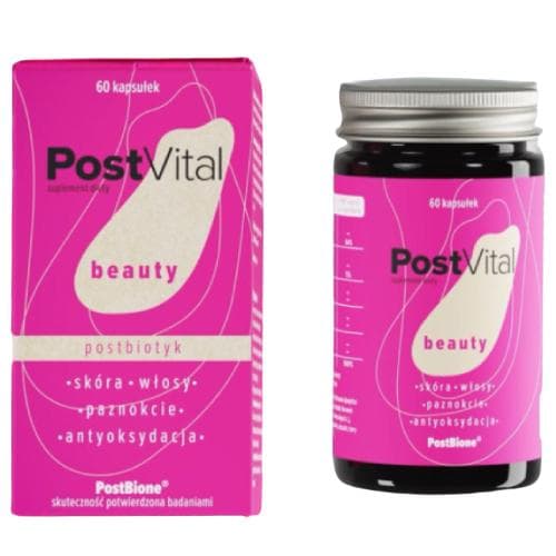 PostVital - Beauty - 60 Caps – PostVital förpackning