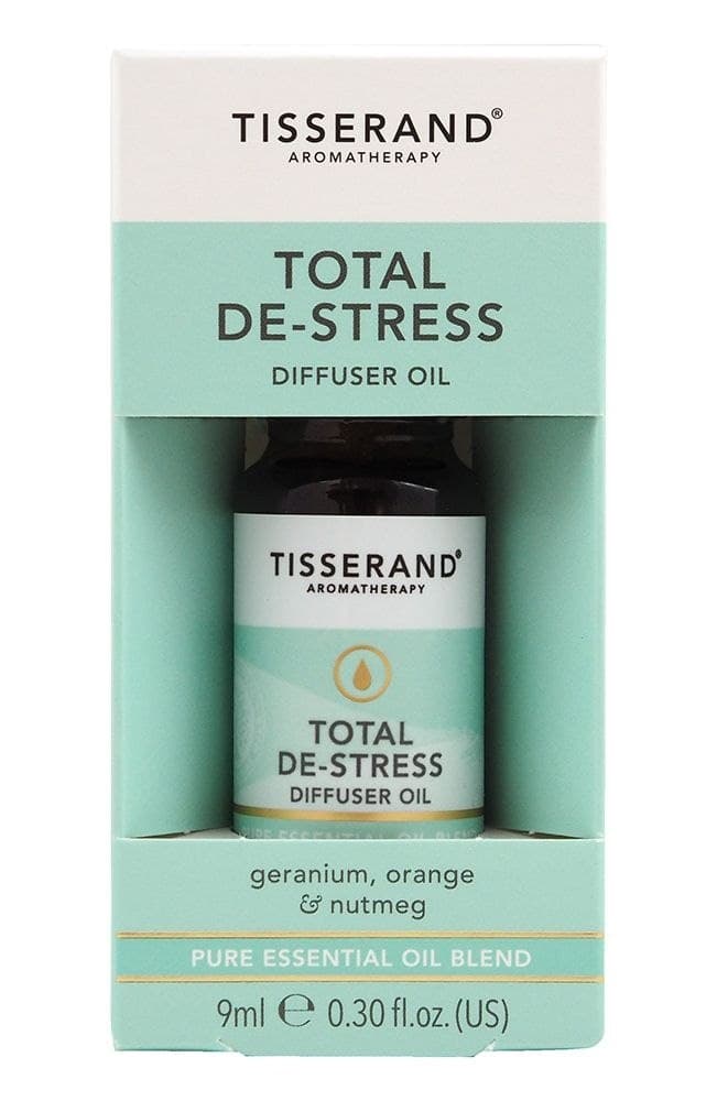 Tisserand Aromatherapy - Total De-Stress Diffuser Oil - 9ml – Tisserand Aromatherapy förpackning