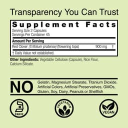Nature's Answer - Punainen apila vaihdevuosien tuki - 90 Vcaps