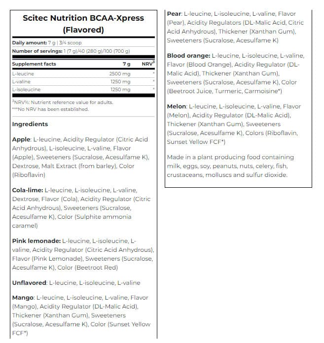 Scitec Nutrition - BCAA Xpress, Pink Lemonade - 280g