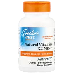 Doctor's Best - Natural Vitamin K2 MK-7 With Menaq7 - 60 Vcaps