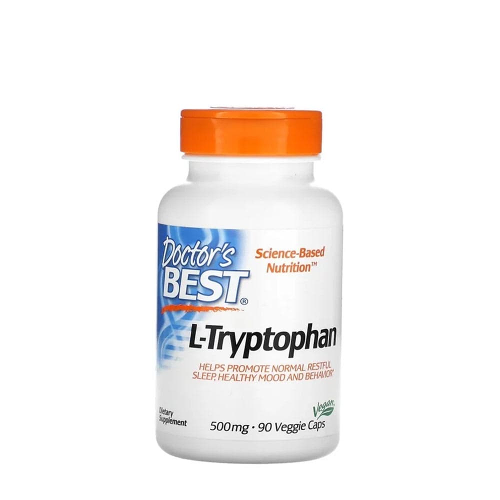 Doctor's Best - L-Tryptophan - 90 Veggie Caps – Doctor's Best förpackning