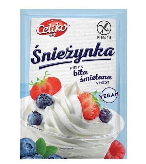 Celiko - Whipped Cream Powder - 50g – Celiko förpackning