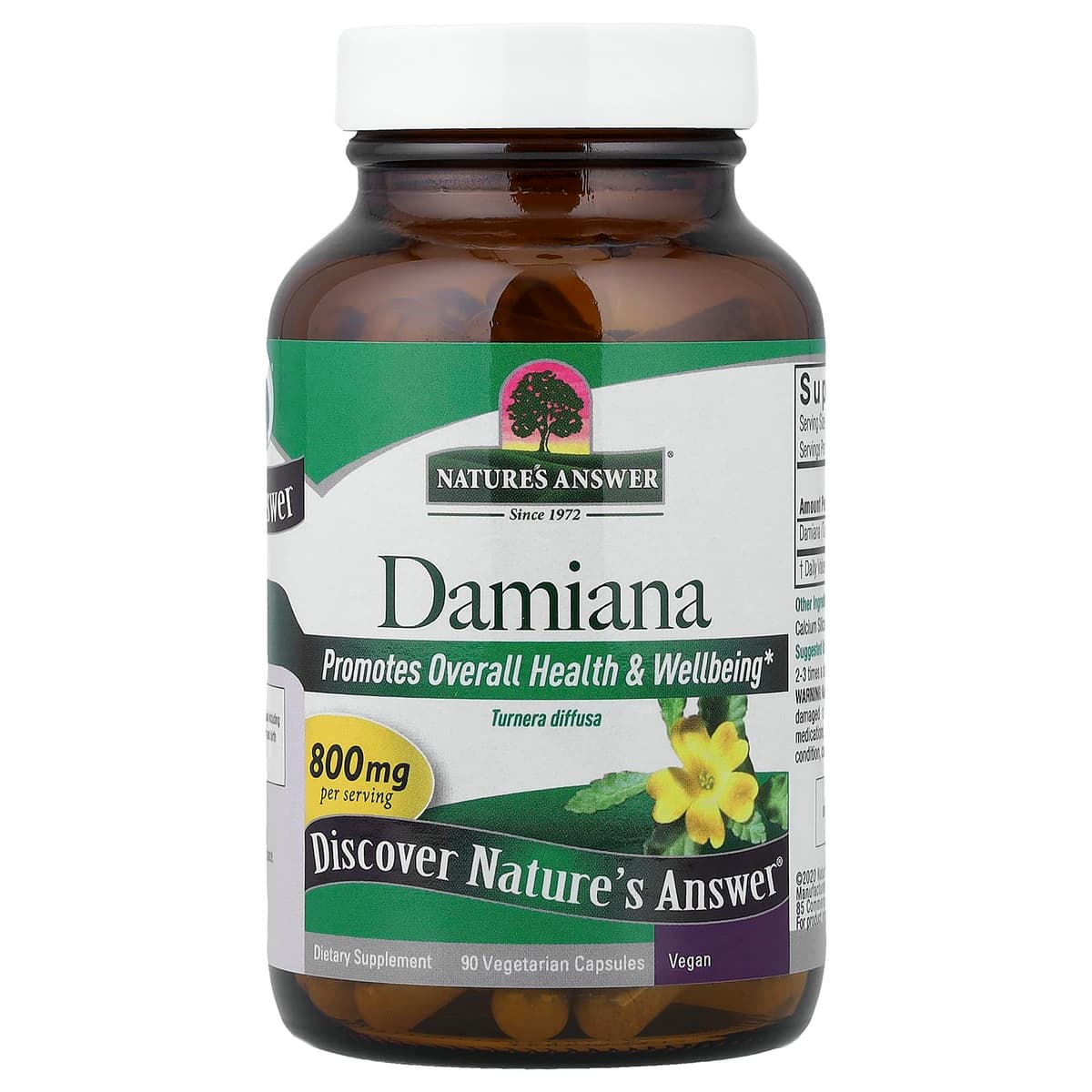Nature's Answer - Damiana - 90 kasviskapselia