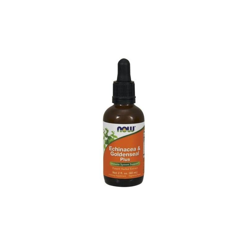 NOW Foods - Echinacea & Goldenseal Plus - 60ml – NOW Foods förpackning
