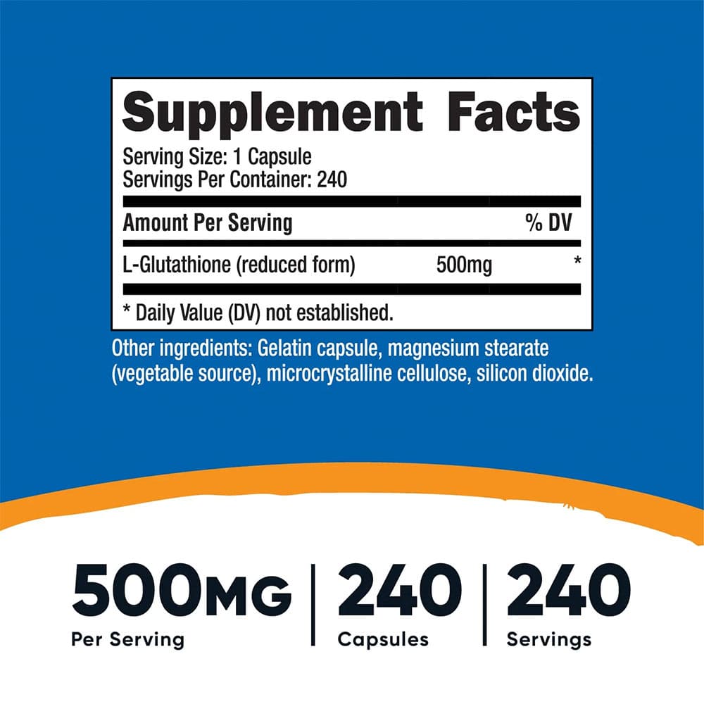 Nutricost - Glutathione - 240 Caps