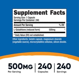 Nutricost - Glutathione - 240 Caps