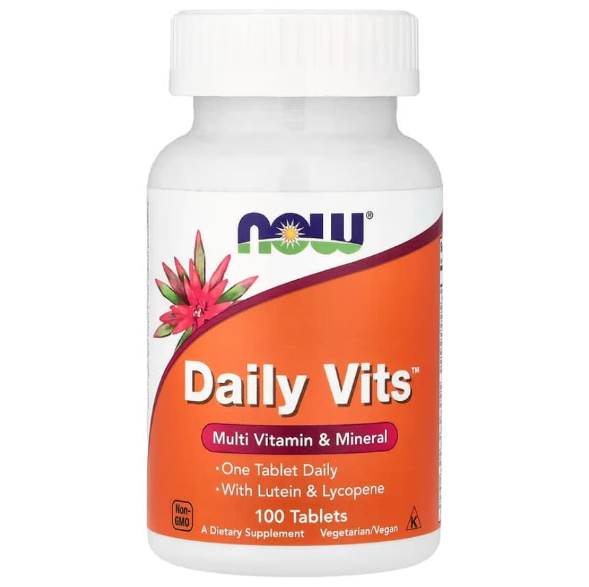 NOW Foods - Daily Vits™ - Multi Vitamin & Mineral - 30 Vcaps – NOW Foods förpackning