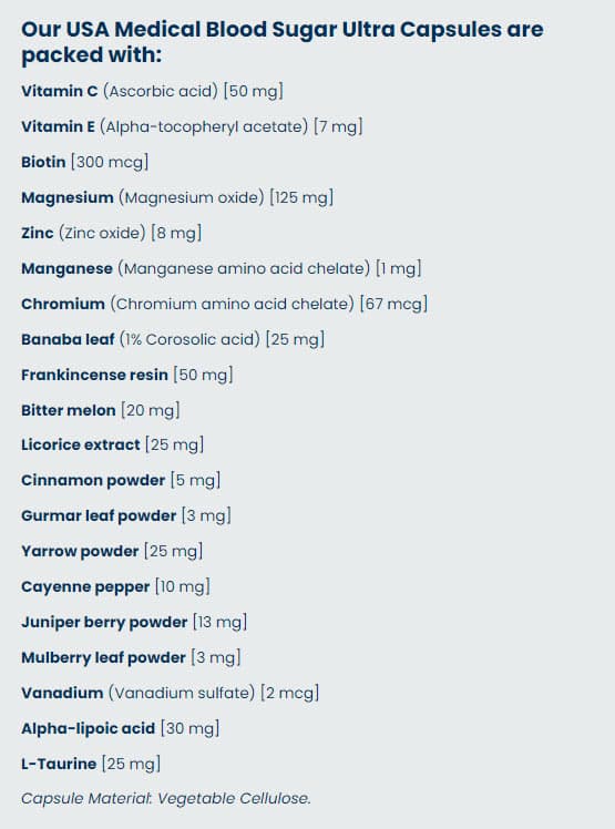 Usa Medical - Blood Sugar Ultra