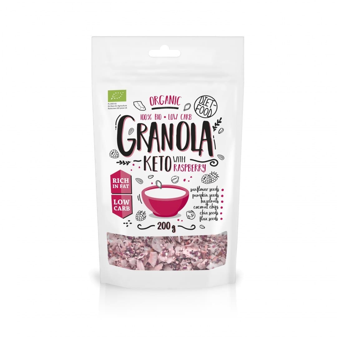 Diet Food - Granola Keto - 200g – Diet-Food förpackning