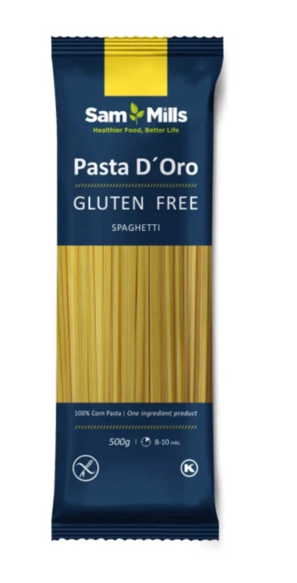 Sam Mills - Gluten-Free Pasta – Sam Mills förpackning