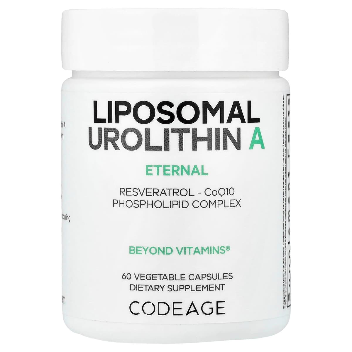 Codeage Liposomal Urolithin A - 60 Vcaps - 60 Vegetable Caps