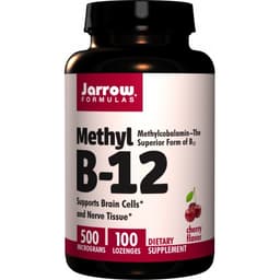 Jarrow Formulas - Methyl B-12 (Cherry - 100 Vegan Gummies) - 100 Gummies Tabs