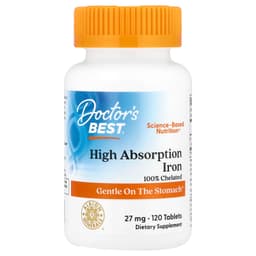 Doctor's Best - High Absorption Iron - 120 Tabs