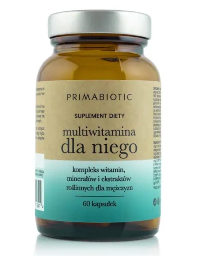 Primabiotic - Multivitamin til mænd - 60 kapsler – Primabiotic