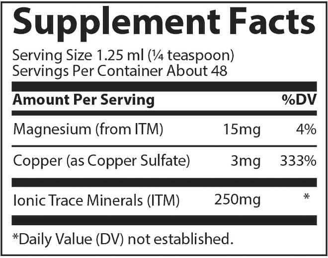 Trace Minerals - Ionic Copper - 59ml