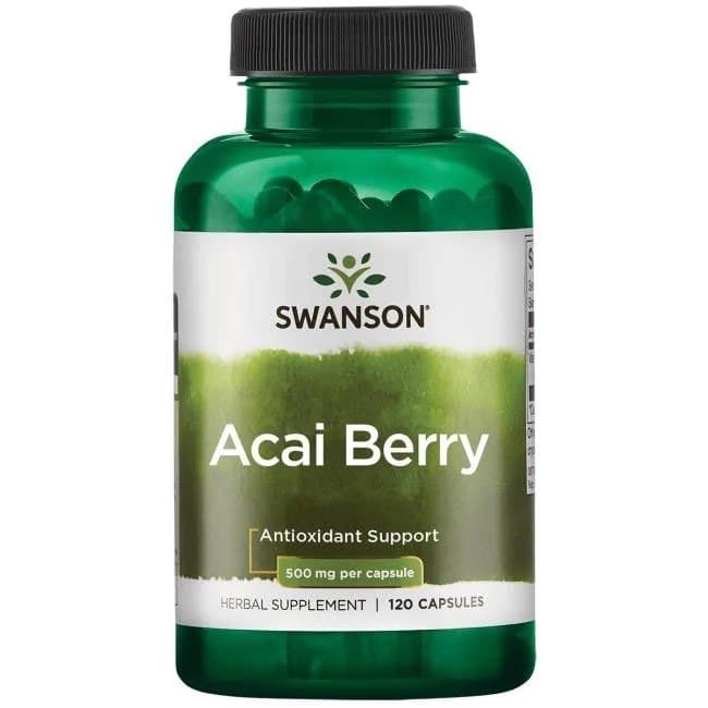 Swanson - Acai Berry, 500mg - 120 Caps – Swanson förpackning
