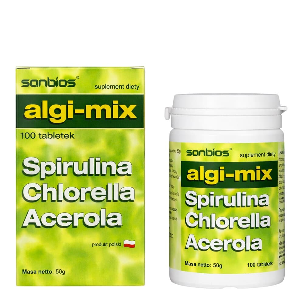 Sanbios - Algi-Mix - 100 Tabs – Sanbios förpackning
