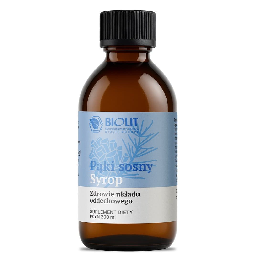 BIOLIT - Pine Buds Syrup - 200 ml – Biolit förpackning