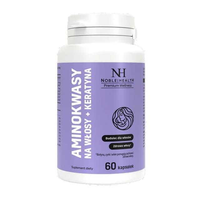 Noble Health - Aminosyror och keratin - 60 kapslar – Noble Health