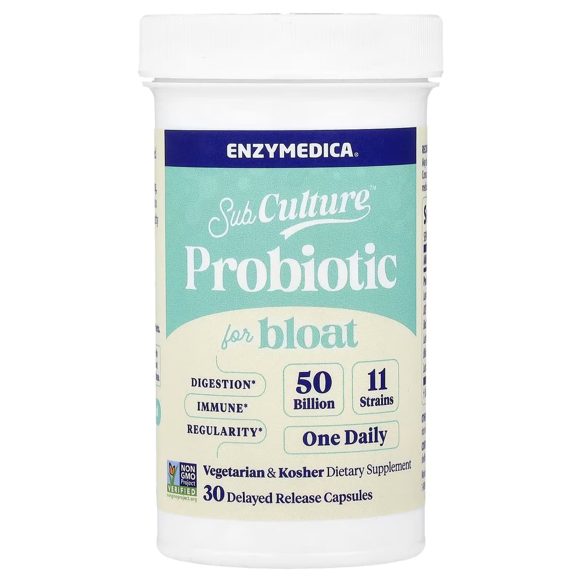 Enzymedica Subculture™ Probiotic For Bloat - 30 Caps