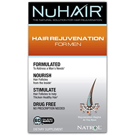 Natrol - NuHair Hair Rejuvenation for Men - 60 Tablets – Natrol förpackning