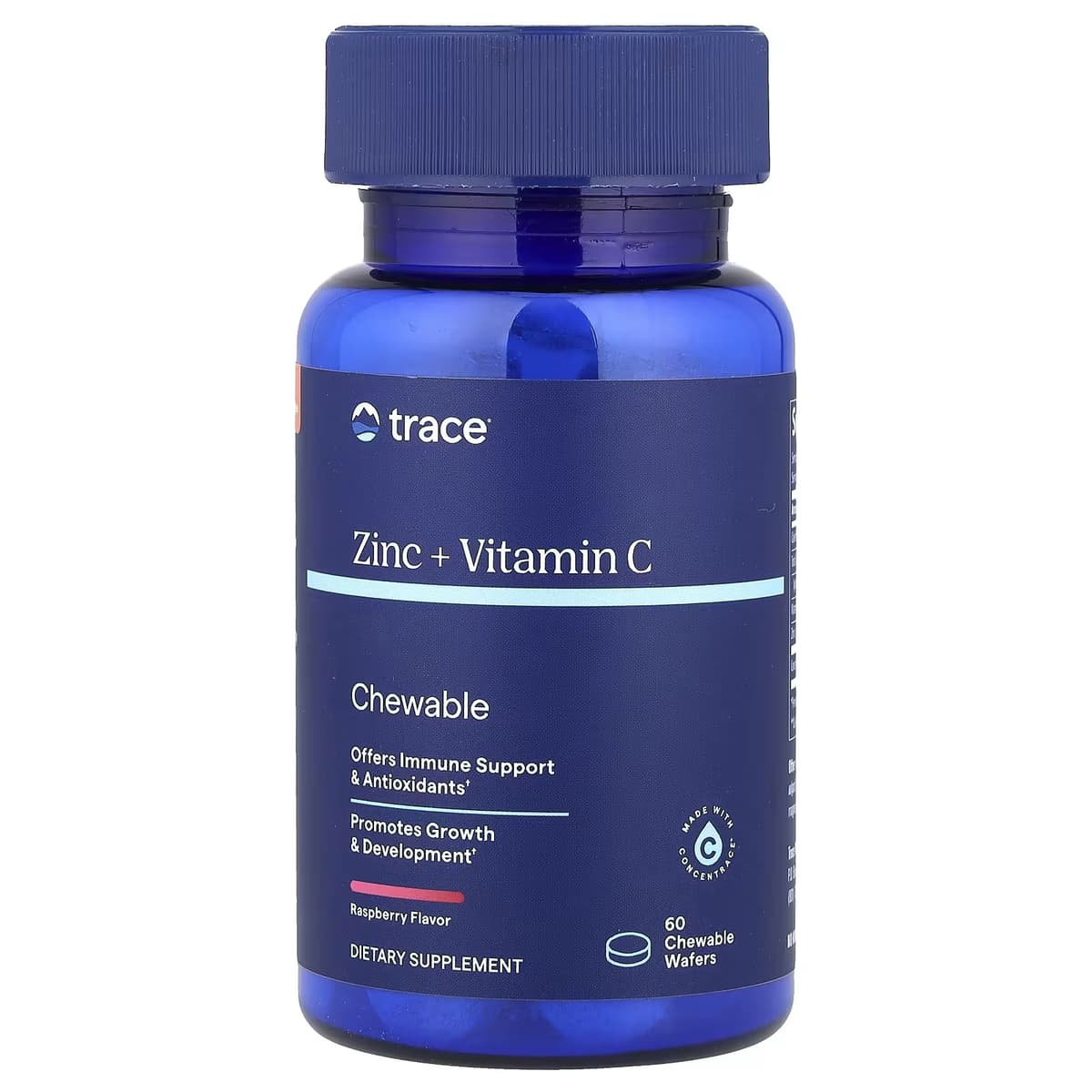Trace Minerals - Zink + vitamin C - Tyggetabletter