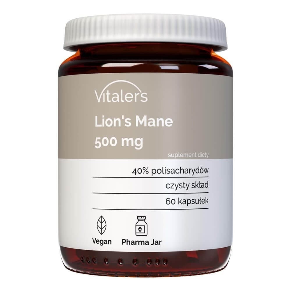 Vitalers - Lion's Mane - 60 Caps – Vitalers förpackning
